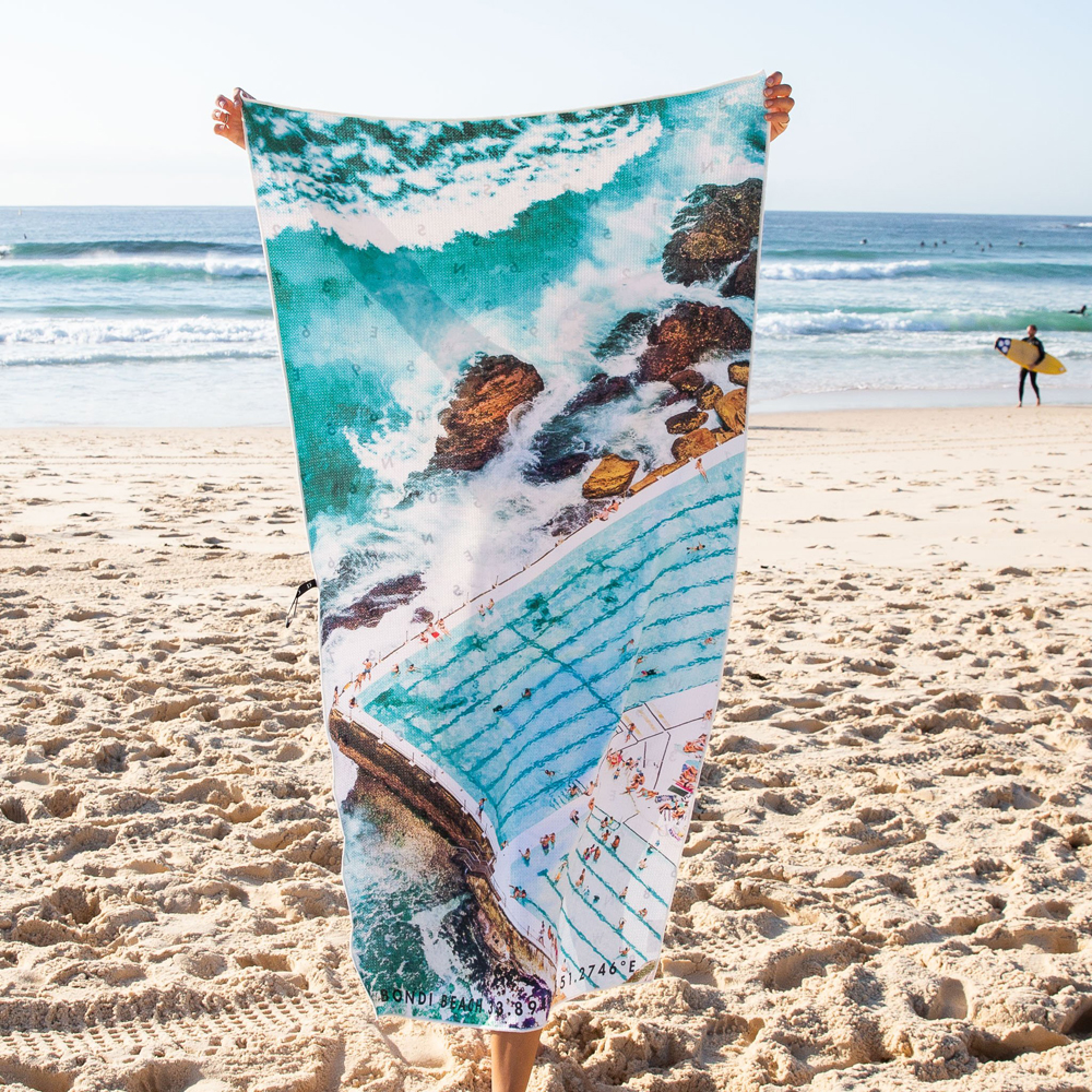 towel on beach