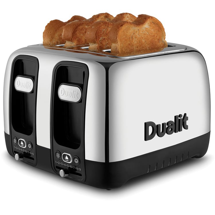 Dualit Domus Four Slice Toaster DU46620 Black Peter's of Kensington