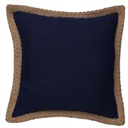 Paloma - Jute Linen Cushion Navy 50x50cm