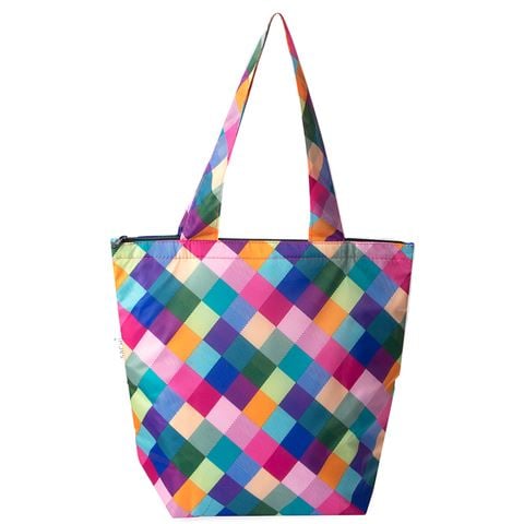 Sachi - Insulated Folding Market Tote Bag Harlequin
