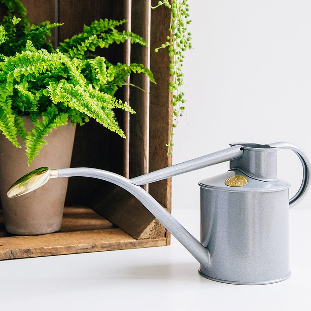 Haws Classic Indoor Watering Can Galvanised 1L Peter's of Kensington