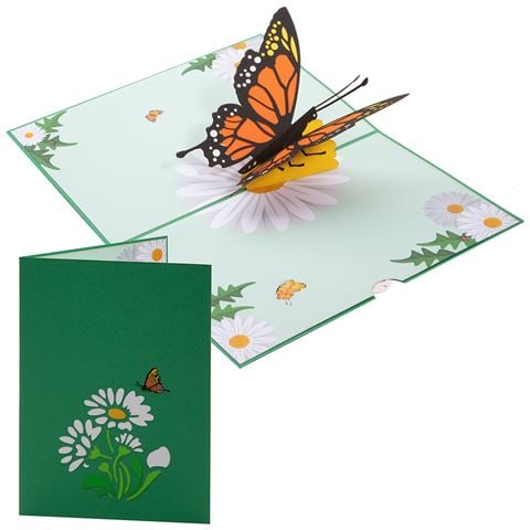 Colorpop - Butterfly Greeting Card Orange