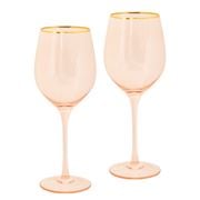 Cristina Re - Crystal Wine Glasses Rose Set 2pce