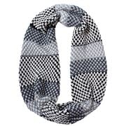 DLUX - Issy Cotton Chunky Knit Loop Scarf Black