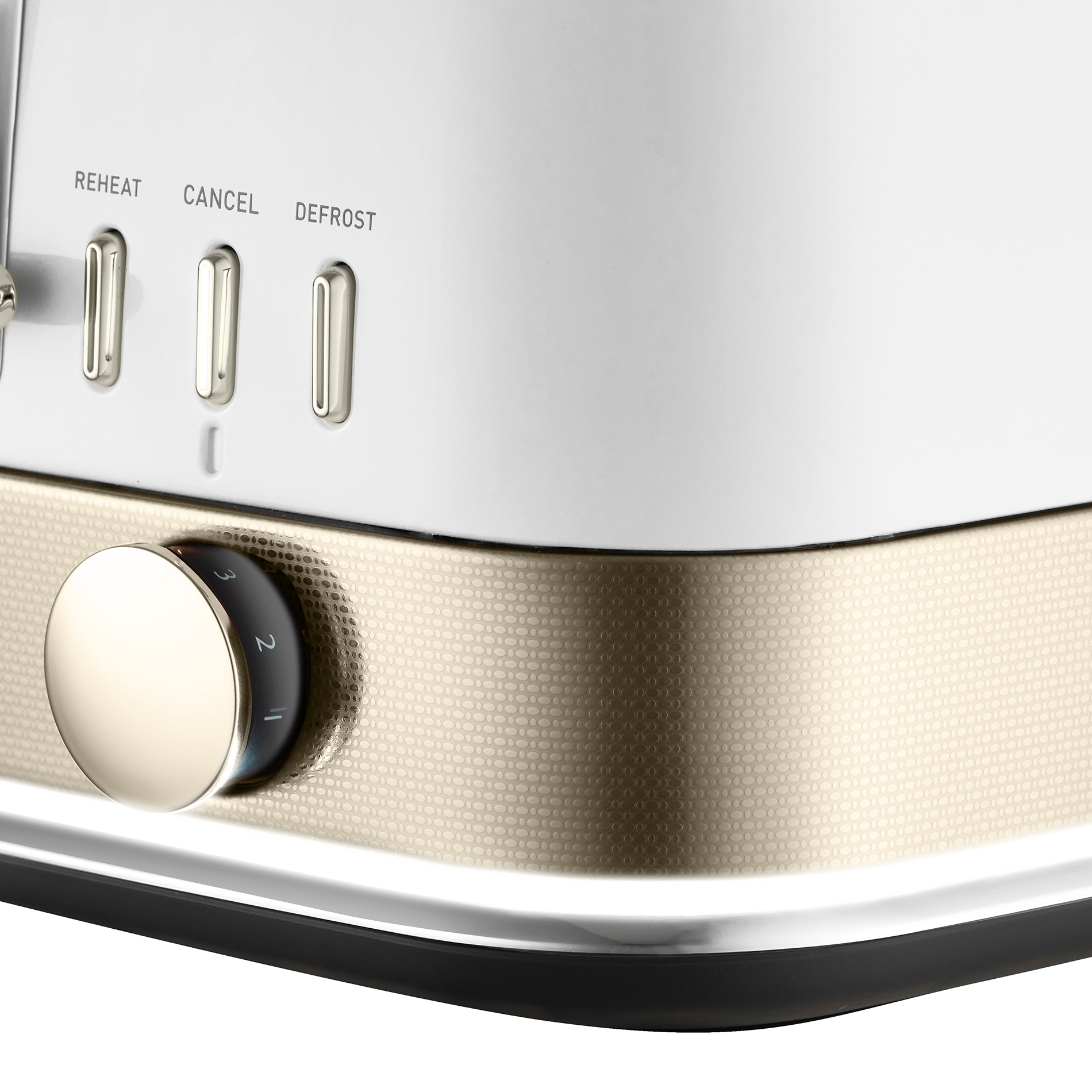 NEW Sunbeam New York Col Four Slice Toaster TA4440 White//Gold