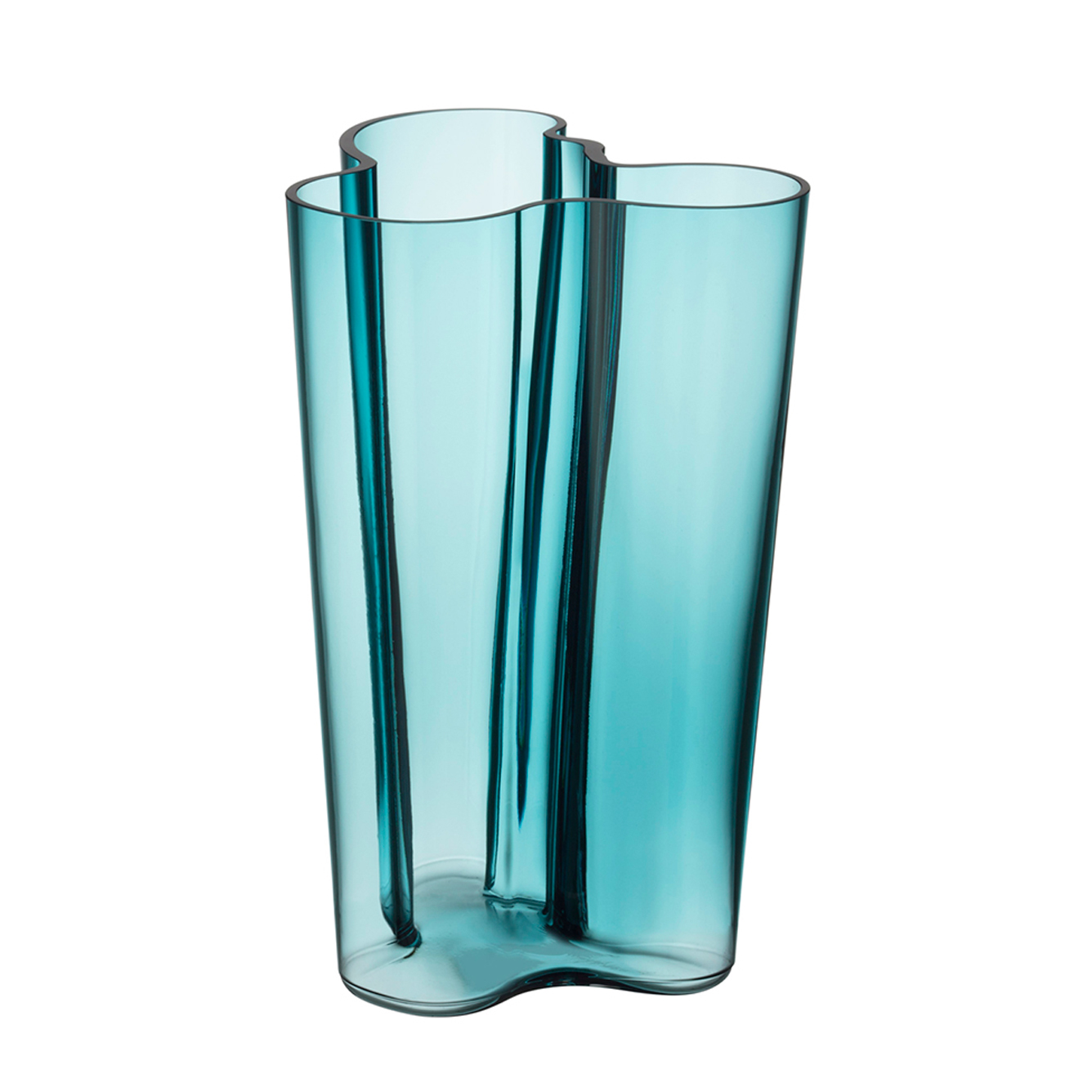 New Iittala Alvar Aalto Vase Sea Blue 25cm Ebay