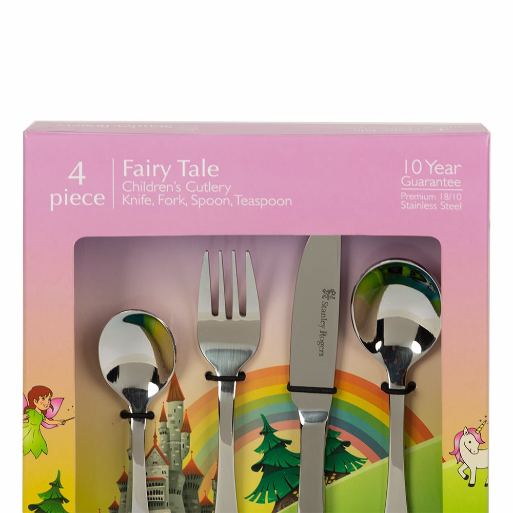 Stanley Rogers Children's Cutlery 4 Piece Set DINOSAURS Stainless Steel Gift Box 