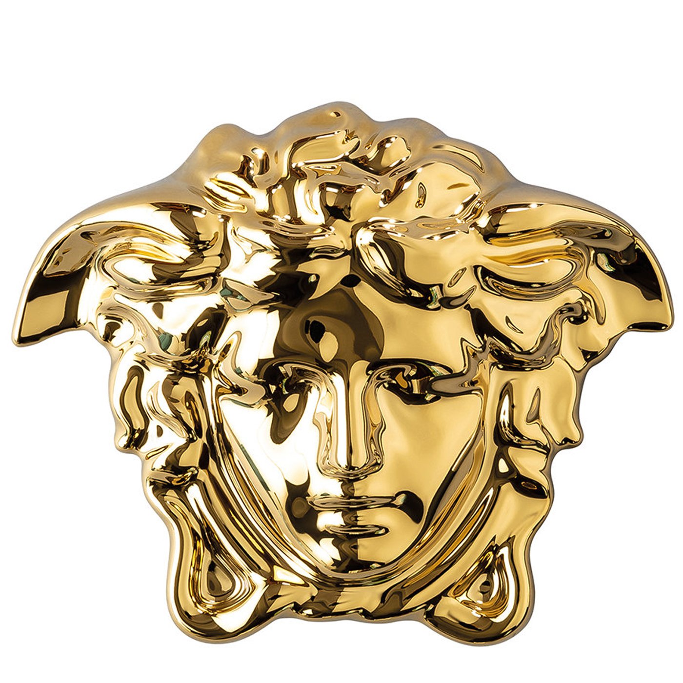 gold versace head