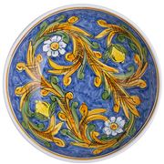 Ceramiche Siciliane - Sicily Serving Bowl Blue Lemons 35cm