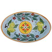Ceramiche Siciliane - Sicily Line Oval Platter Sky 44cm