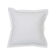 Lexington - 5 Star Percale Pillowcase White & Beige 65x65cm