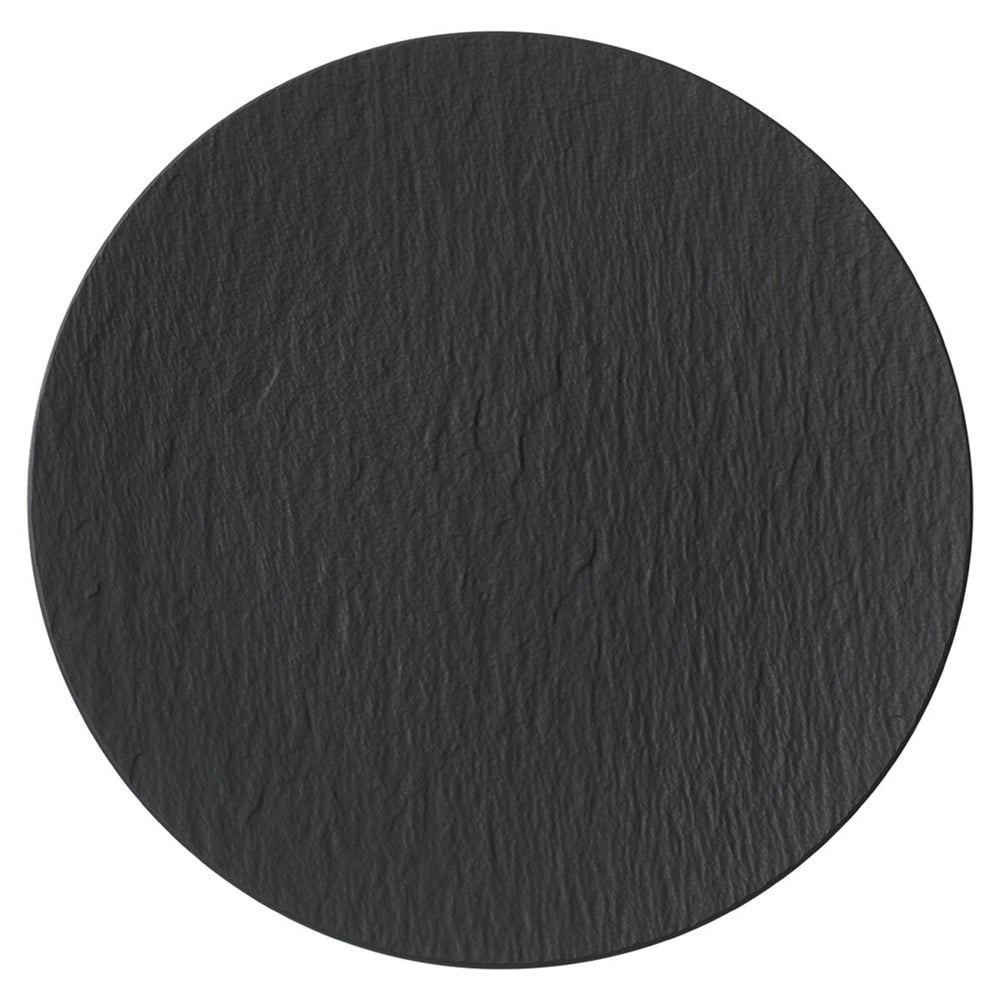 V&B - Manufacture Rock Gourmet Plate Black 31cm | Peter's of Kensington