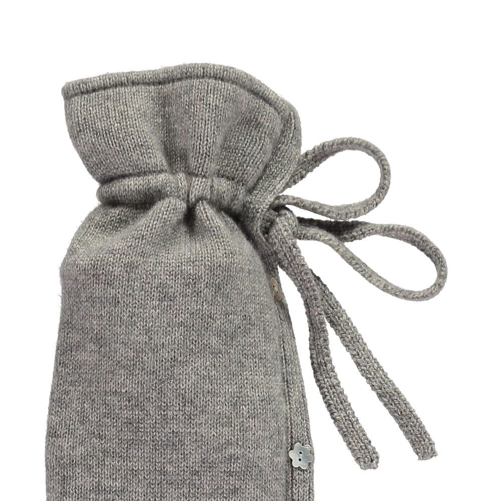 Yuyu Hot Water Bottle Cashmere Classic Knit Stone Grey Peter's of