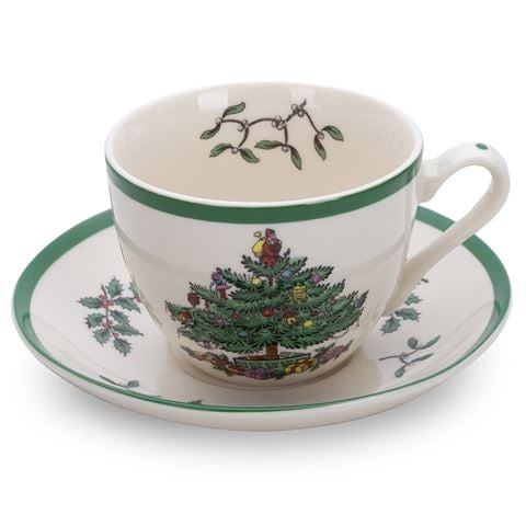Spode - Christmas Tea Cup & Saucer Set 8Pce