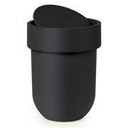 Interdesign - Touch Waste Can With Lid Black