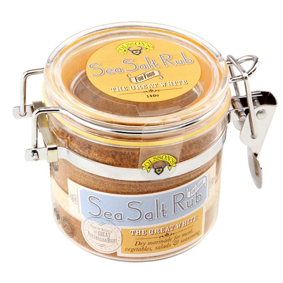 Olsson's Sea Salt Rub The Great White 140g Peter's of Kensington