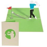 Colorpop - Golfer Man Greeting Card Medium