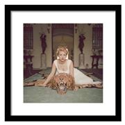 Slim Aarons - Beauty And The Beast Black Frame 59x59cm