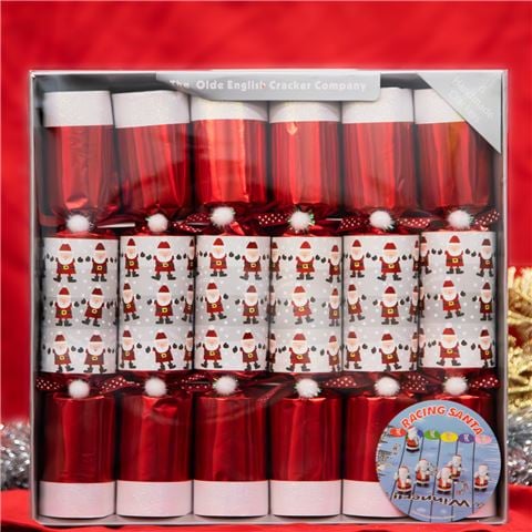 Olde English Cracker Co - Racing Santa Bonbon Set 6pce