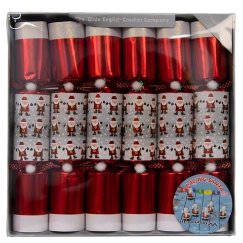 Olde English Cracker Co - Racing Santa Bonbon Set 6pce