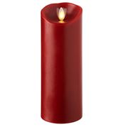 Liown - Moving Flame Pillar Candle Red Cinnamon 20cm