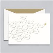 Crane & Co - Hand Engraved Flock Of Doves Cards 10pce