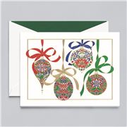 Crane & Co - Hand Engraved Elegant Ornaments Cards 10pce