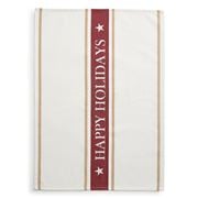 Lexington - Happy Holidays Kitchen Towel White & Red 70x50cm