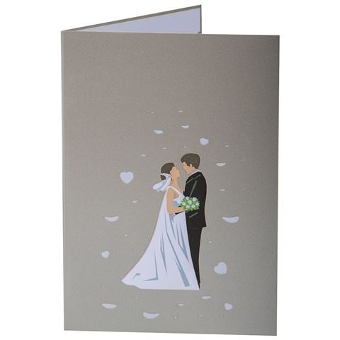 Colorpop - Wedding Day Greeting Card Silver