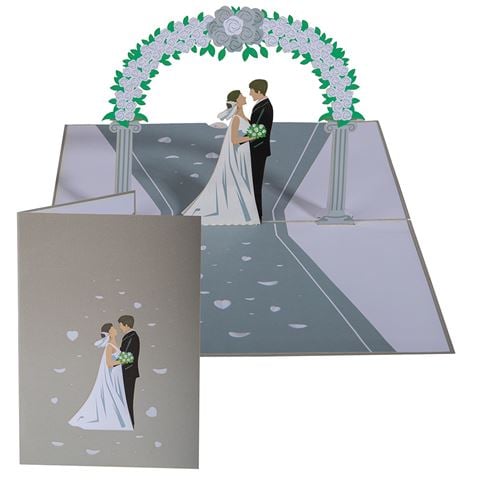Colorpop - Wedding Day Greeting Card Silver