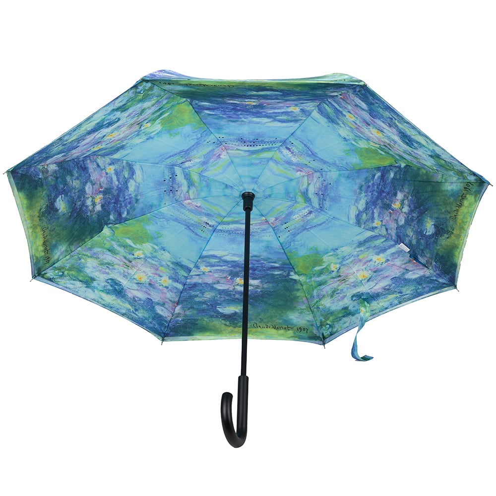 Galleria Reverse Close Umbrella Waterlilies Peter's of Kensington