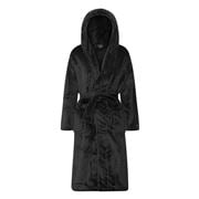 Brogo - Luxe Supersoft Micro Mink Bathrobe Hooded L/XL Charc