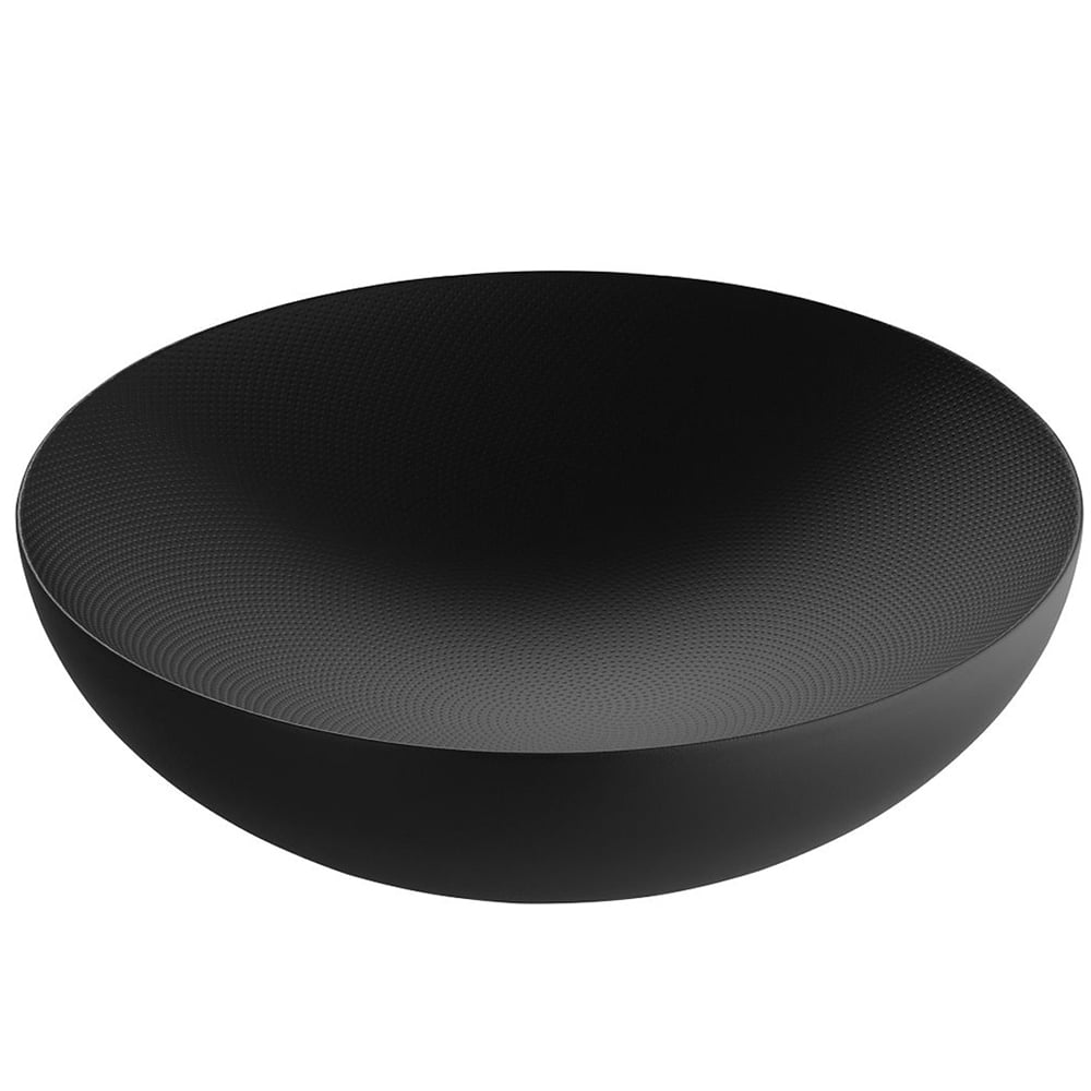 Alessi Double Bowl Black 32cm Peter's of Kensington