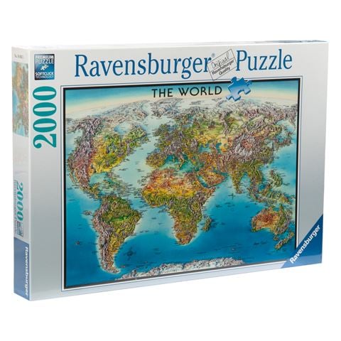 Ravensburger - World Map Puzzle 2000pce 