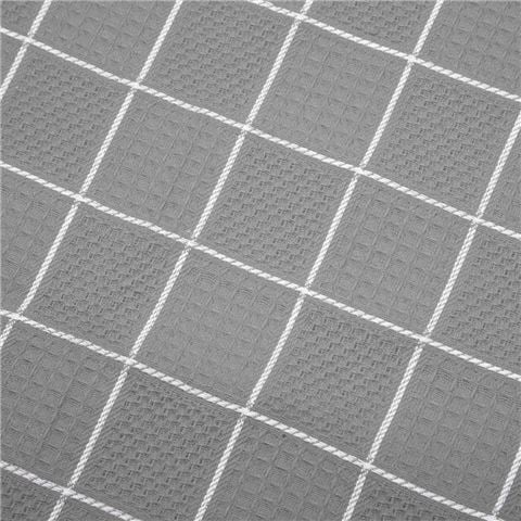Rans - Cambridge Waffle Tea Towel Grey & White Set 2pce