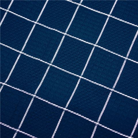 Rans - Cambridge Waffle Tea Towel Navy & White Set 2pce