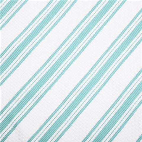 Rans - Paris Basket Weave Tea Towel Turquoise/Island Paradise Blue