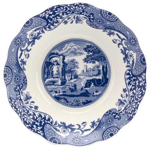 Spode Blue Italian Daisy Bowl 25.4cm - Peter's of Kensington