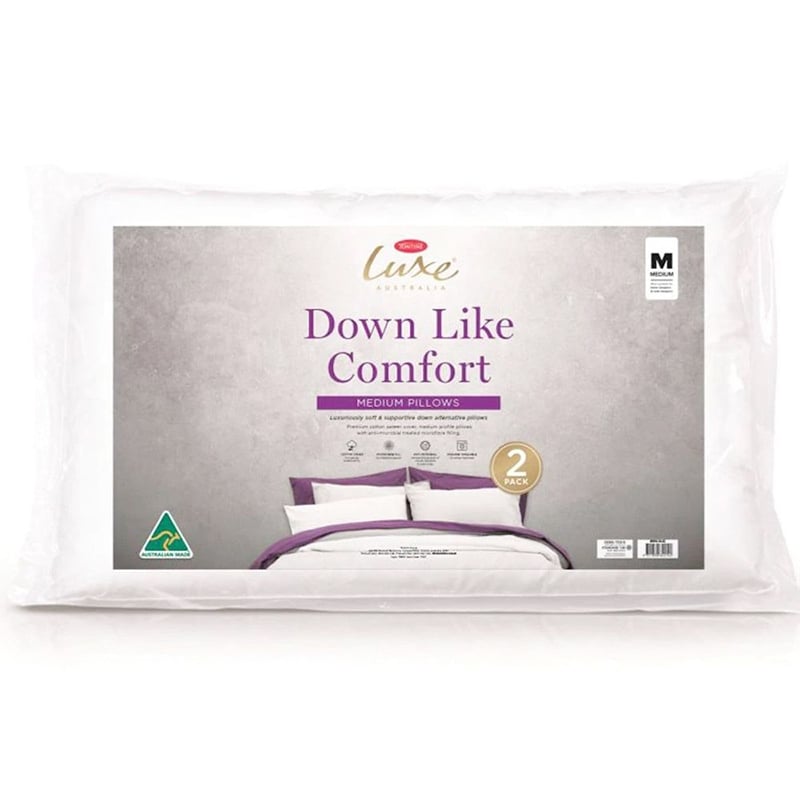 Tontine Luxe Down Like Pillow Set Medium 2pce Peter's of Kensington