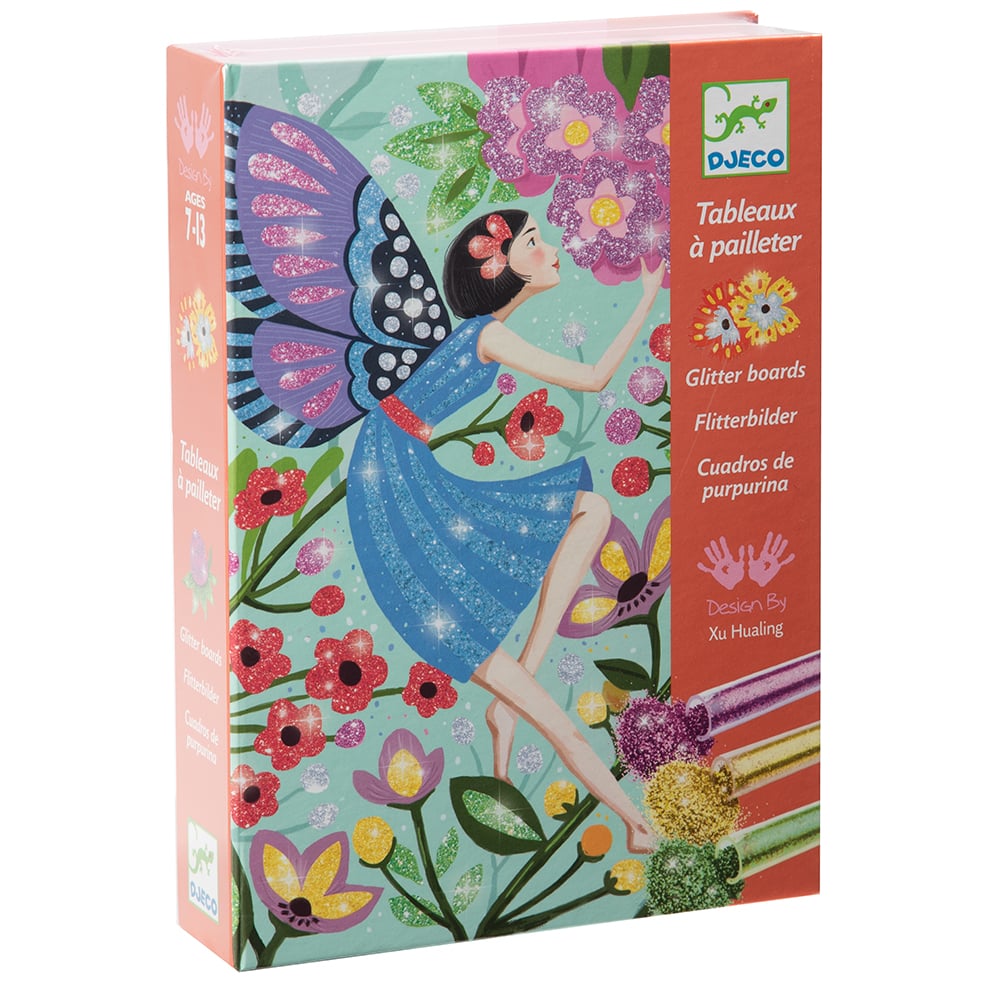 Djeco - The Gentle Life Of Fairies Glitter Boards | Peter's of Kensington