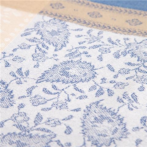 L'Ensoleillade Valescure Blue & Beige Tablecloth 220x180cm - Peter's of Kensington