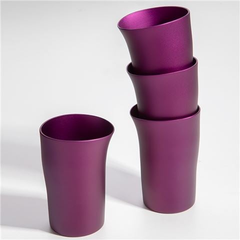 Fink Beaker Matt Purple Set 4pce - Peter's of Kensington