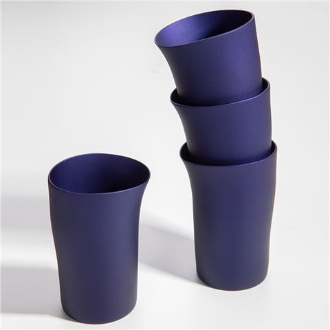 Fink Beaker Matt Blue Set 4pce - Peter's of Kensington