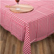 Rans - Gingham Tablecloth Large Red 300x150cm