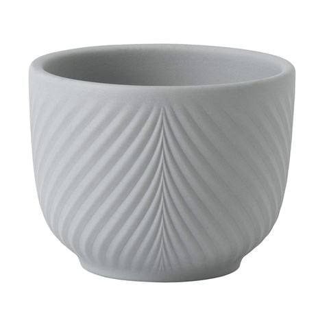 Wedgwood Folia Mini Pot Dove Grey 8x6cm - Peter's of Kensington