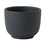 Wedgwood - Folia Mini Pot Shadow Grey 8x6cm