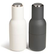 Menu - Bottle Grinder w/ Steel Lid Ash & Carbon Set 2pce