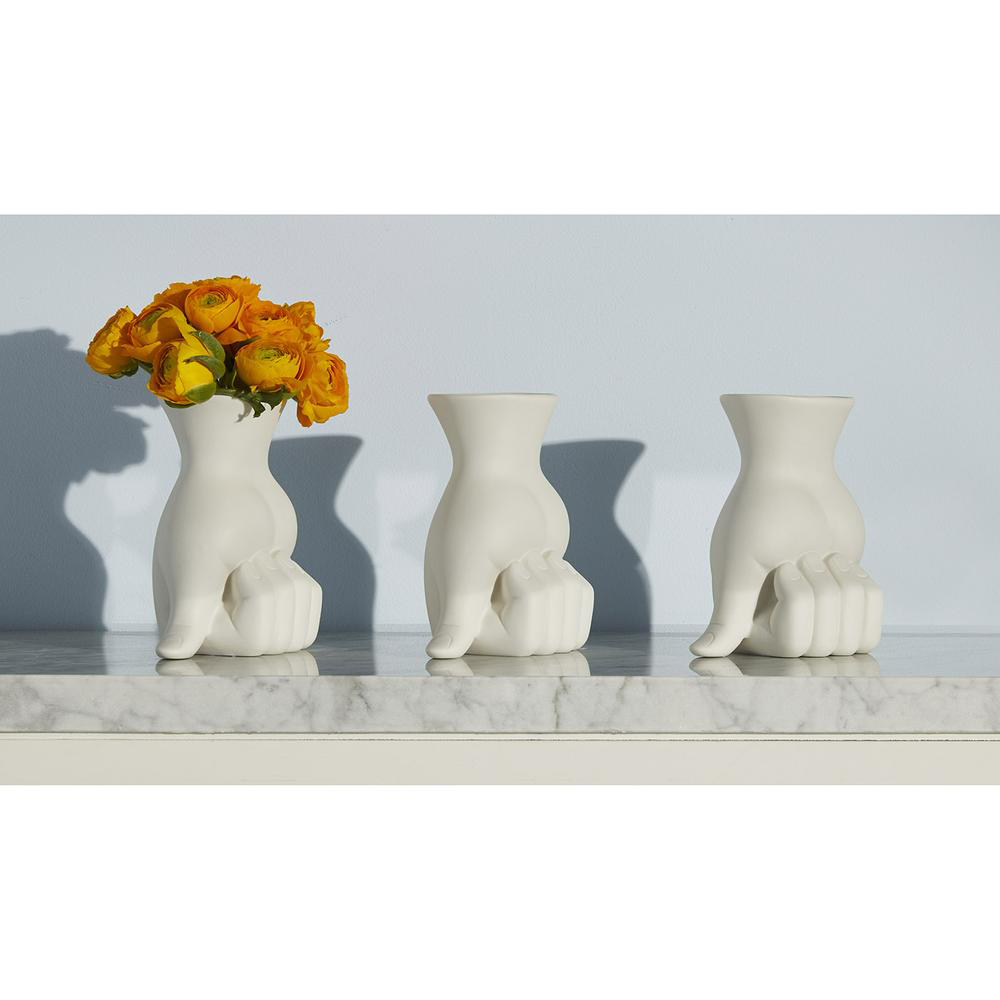 Jonathan Adler Marcel Vase White 12x14.8x9cm Peter's of Kensington