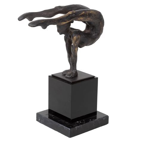 Luxe By Peter's - Resin Dancer On Granite Base 23cm