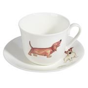 Roy Kirkham - Breakfast Cup & Saucer Dogs 2pce